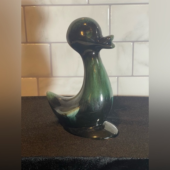 Vintage Blue Mountain Pottery Canada Duck Figurine Drip Glaze 5.25” “EXCELLENT” - Picture 2 of 9